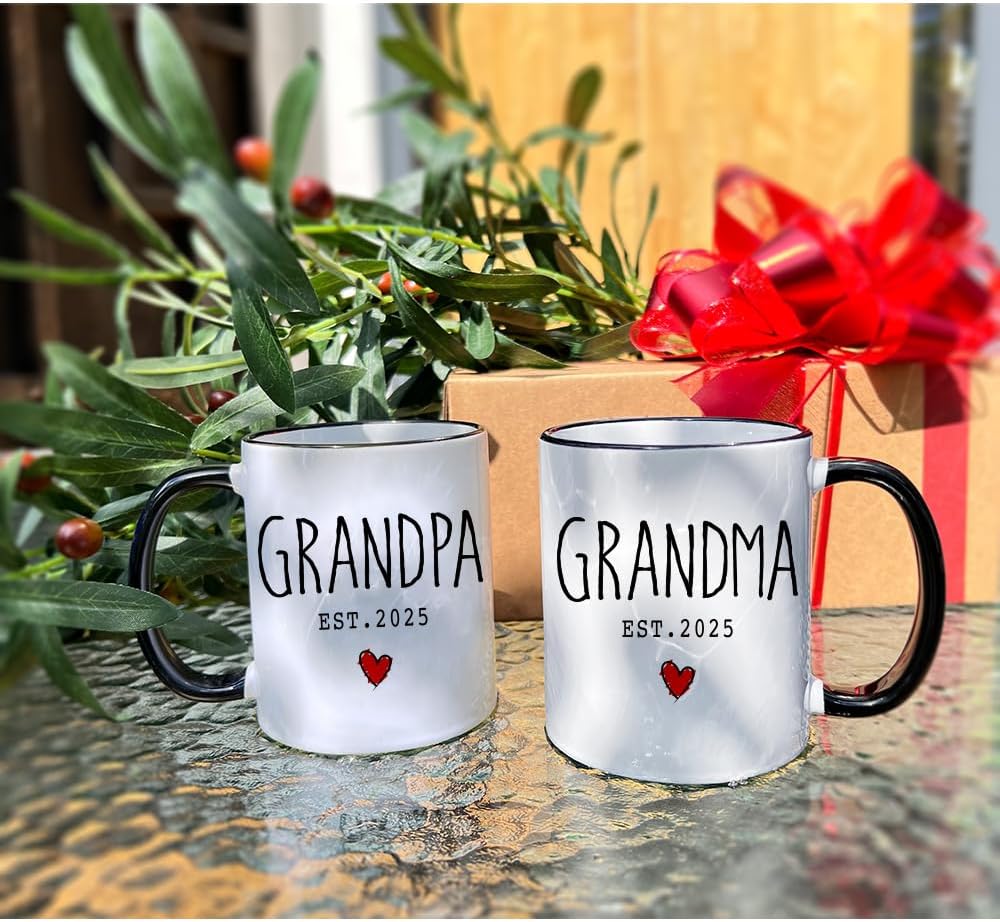 New Grandparents Coffee Mugs Set