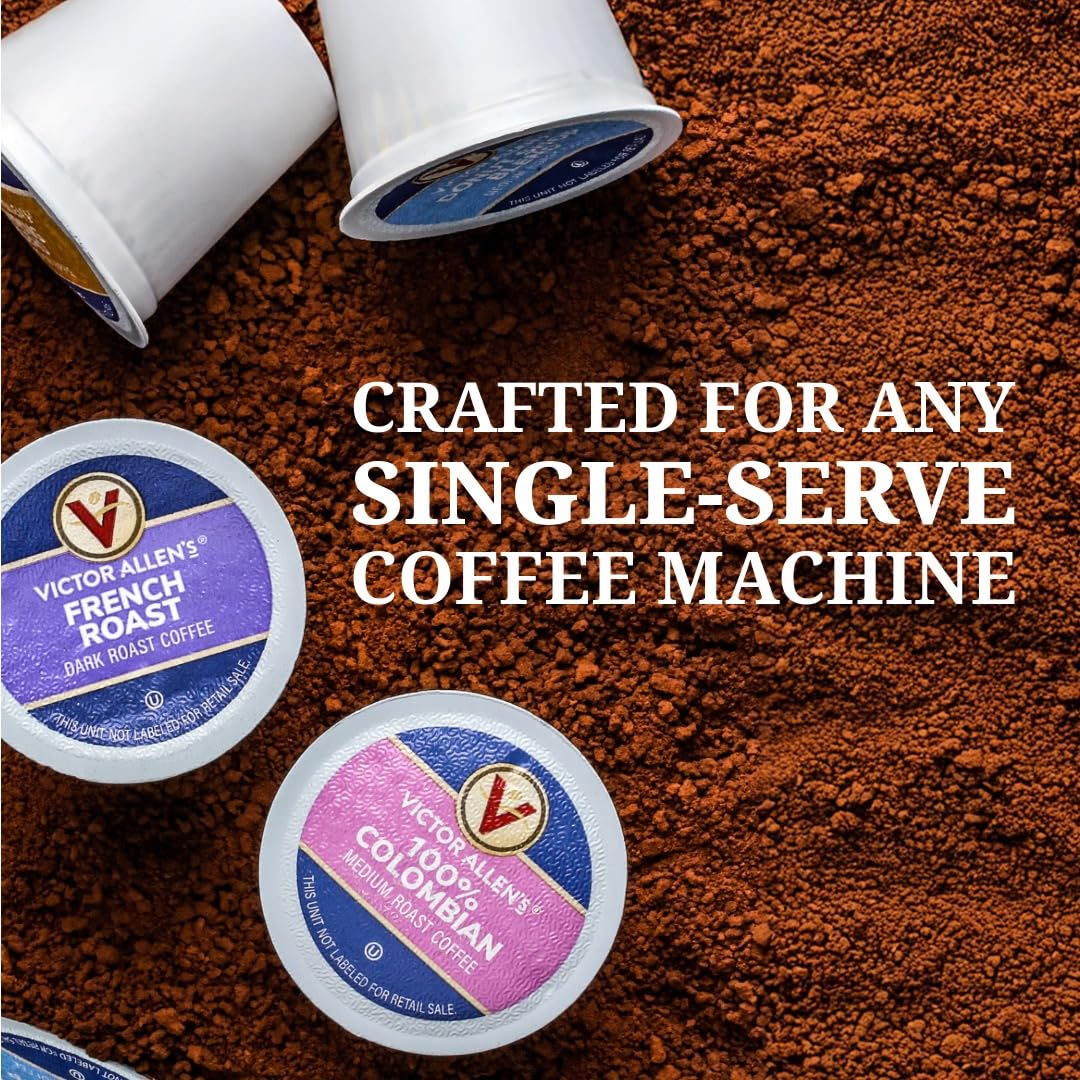 Victor Allen's Coffee Hazelnut Flavored, Medium Roast, 42 Count, Single Serve Coffee Pods for Keurig K-Cup Brewers