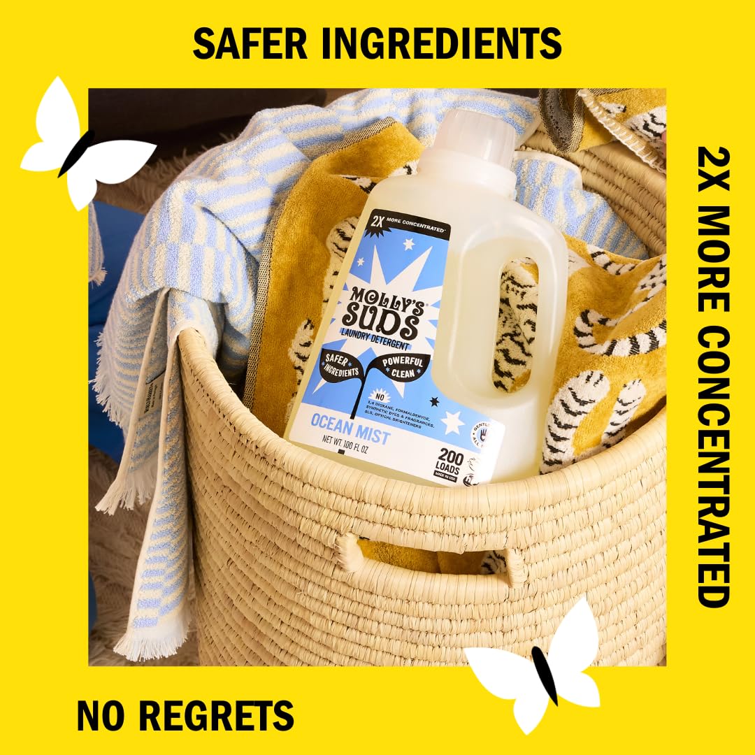 Molly's Suds HE Detergent Ocean Mist 200 Loads