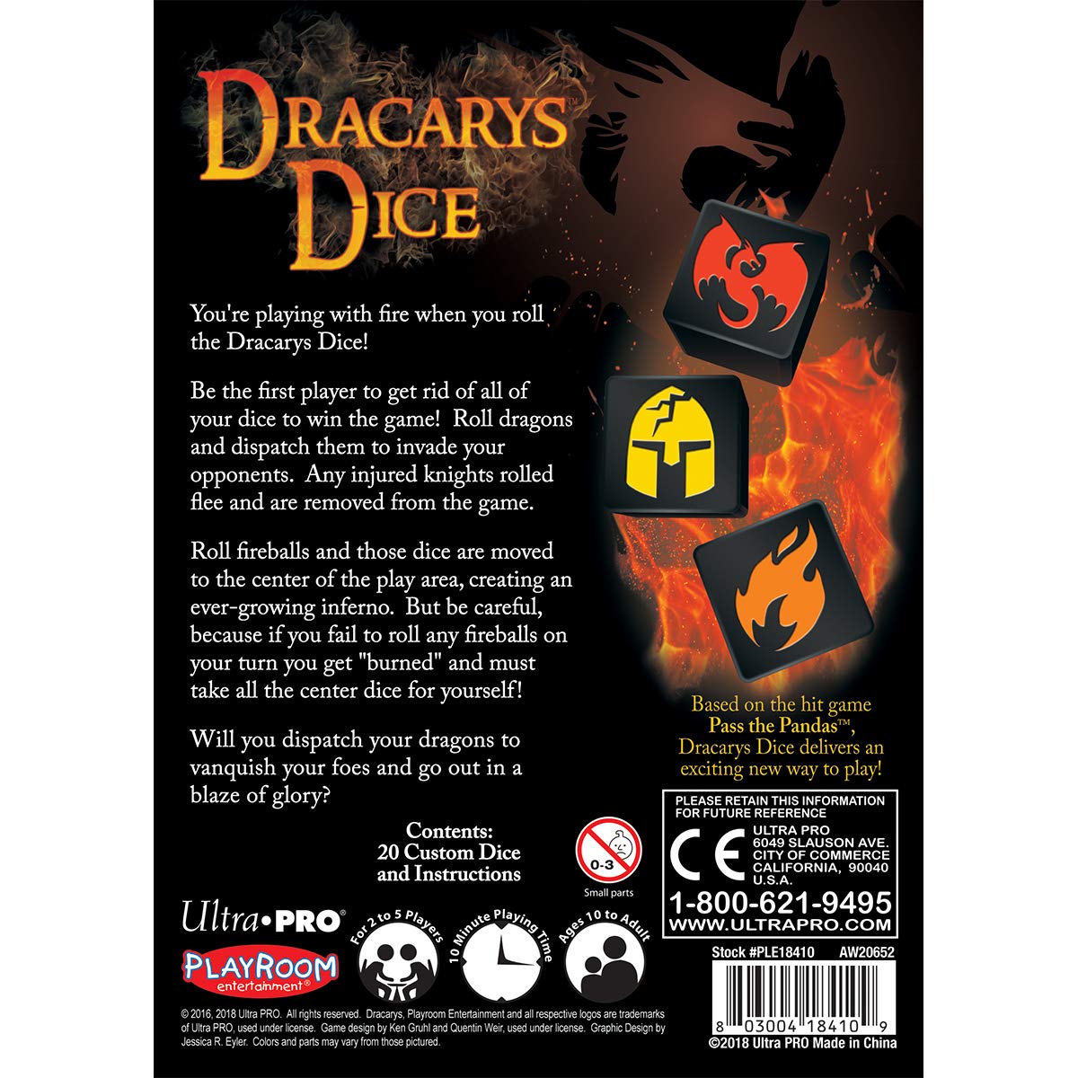 Playroom Entertainment Dracarys Dice