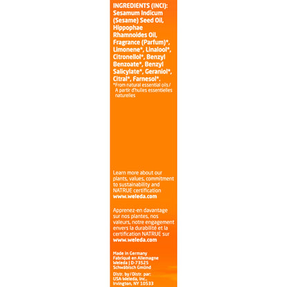 Weleda Sea Buckthorn Body Oil, 3.4 Fluid Ounce