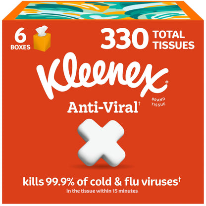 Kleenex Anti-Viral 3-Ply Facial Tissue - 6pk