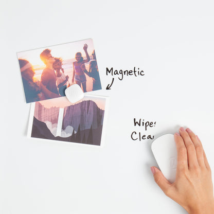 Magnetic Dry Erase Board White Board, 14" x 14"