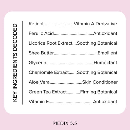 MEDIX Fragrance-Free Retinol Face & Body Moisturizer 15 oz