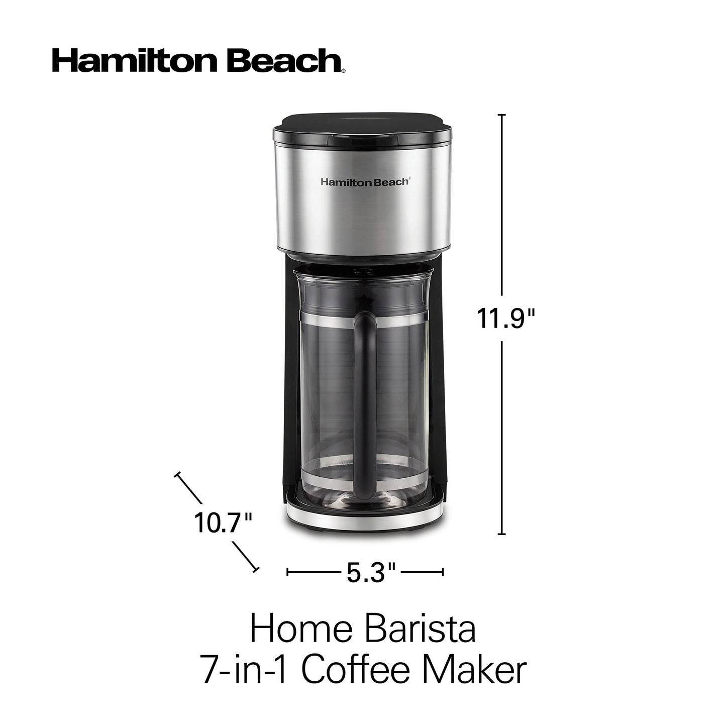 Hamilton Beach Home Barista 7-in-1 Small Coffee Maker  (Open Box)