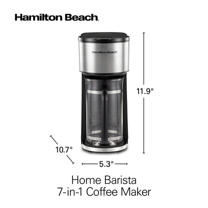 Hamilton Beach Home Barista 7-in-1 Small Coffee Maker  (Open Box)