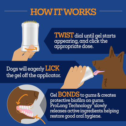 Twist and Lick Dog Dental Gel Peanut Butter 2oz (Best By Oct. 2027)