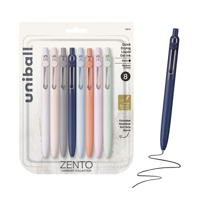 Uniball™ Zento Retractable Gel Pens 8pk
