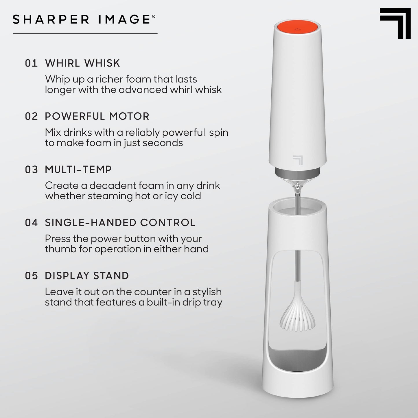 Sharper Image® Electric Milk Frother
