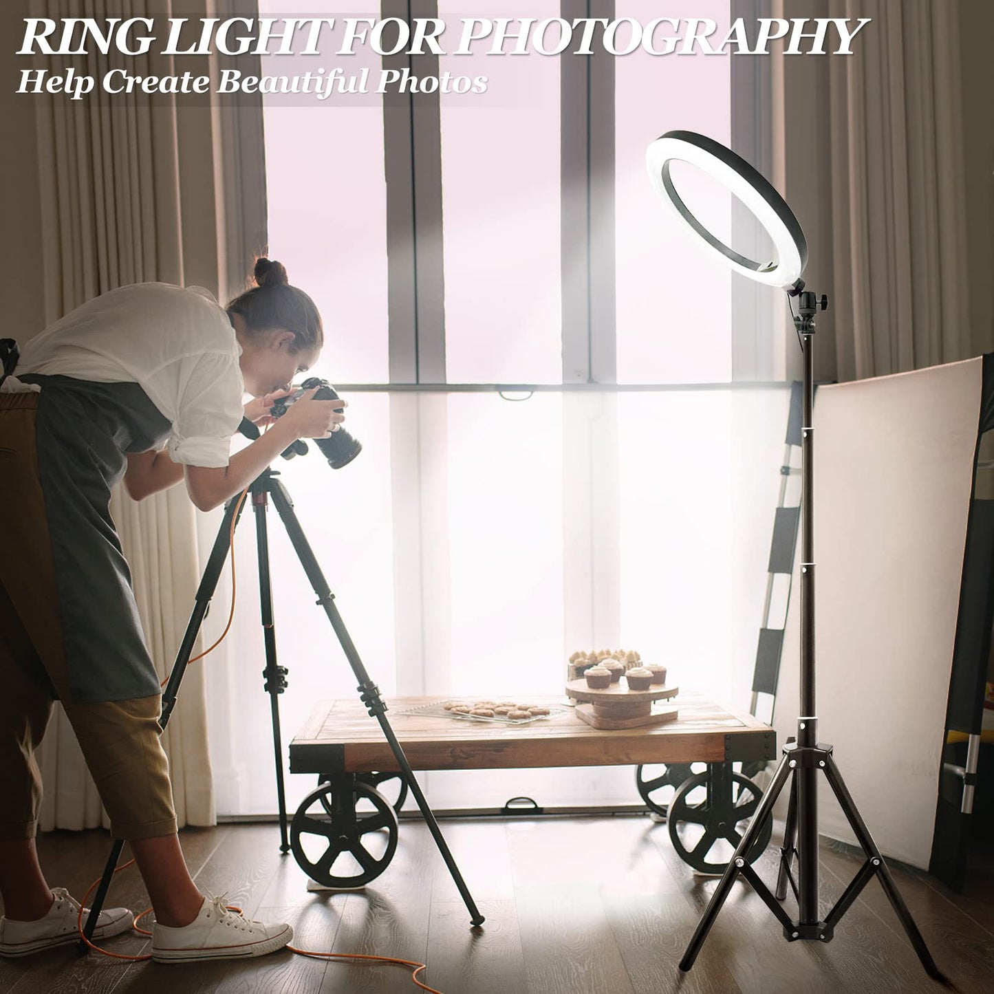 10.2" Ring Light Kit - Adjustable Tripod Stand
