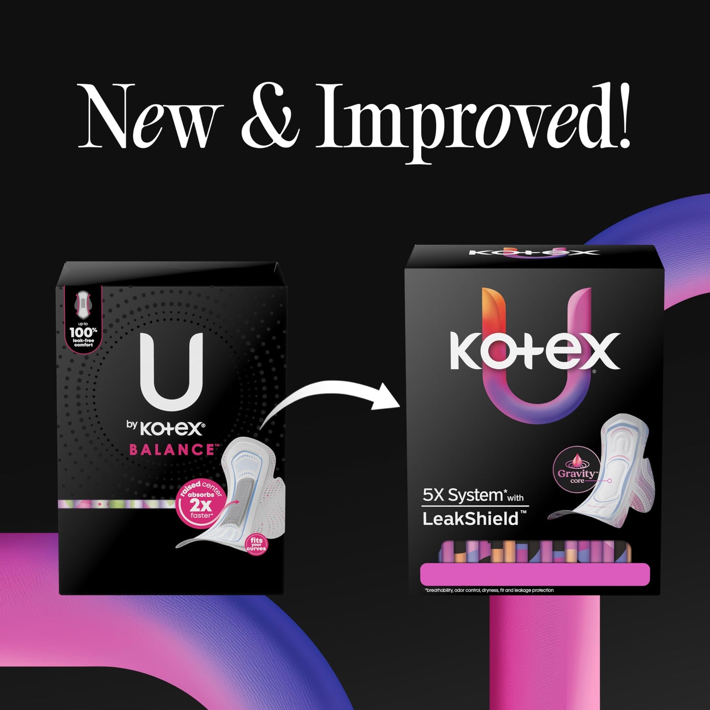 Kotex , Heavy Absorbency, 46 Count (Packaging May Vary)