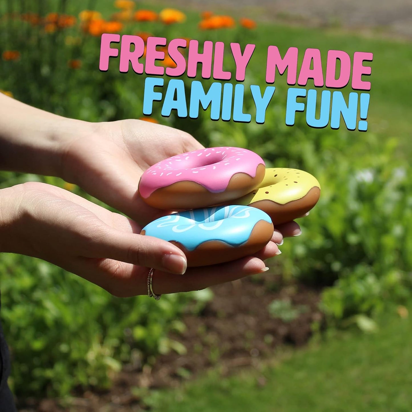 Dough Nab Party Card Game. Fast-Paced Doughnut-Grabbing Family Games for Ages 8 and Over.  *Damaged Box*