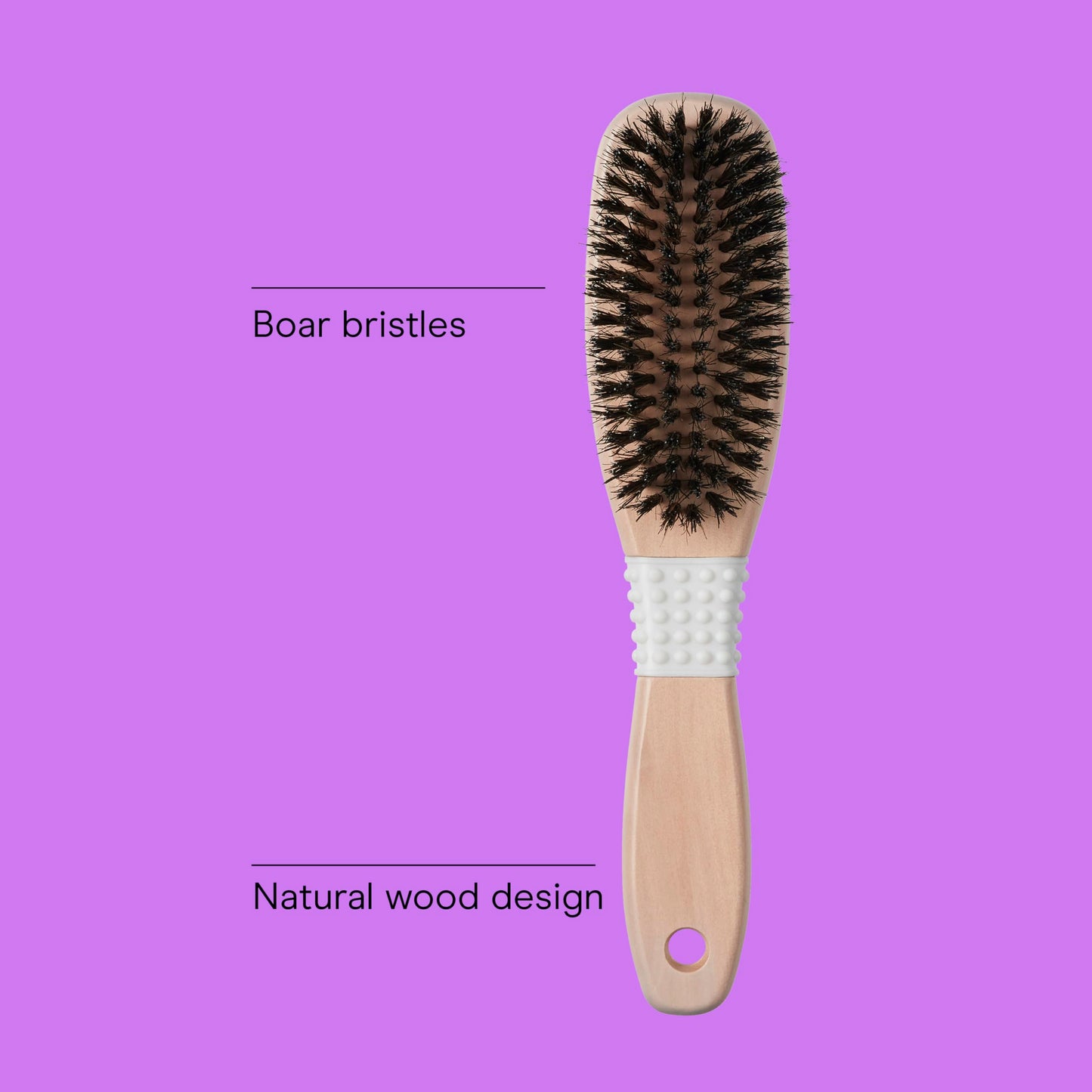 Conair Ceramic Wood All-Purpose Boar Hairbrush