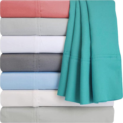 Superior Cotton Blend 600 Thread Count Pillowcases, Set of 2, Standard Size, Platinum