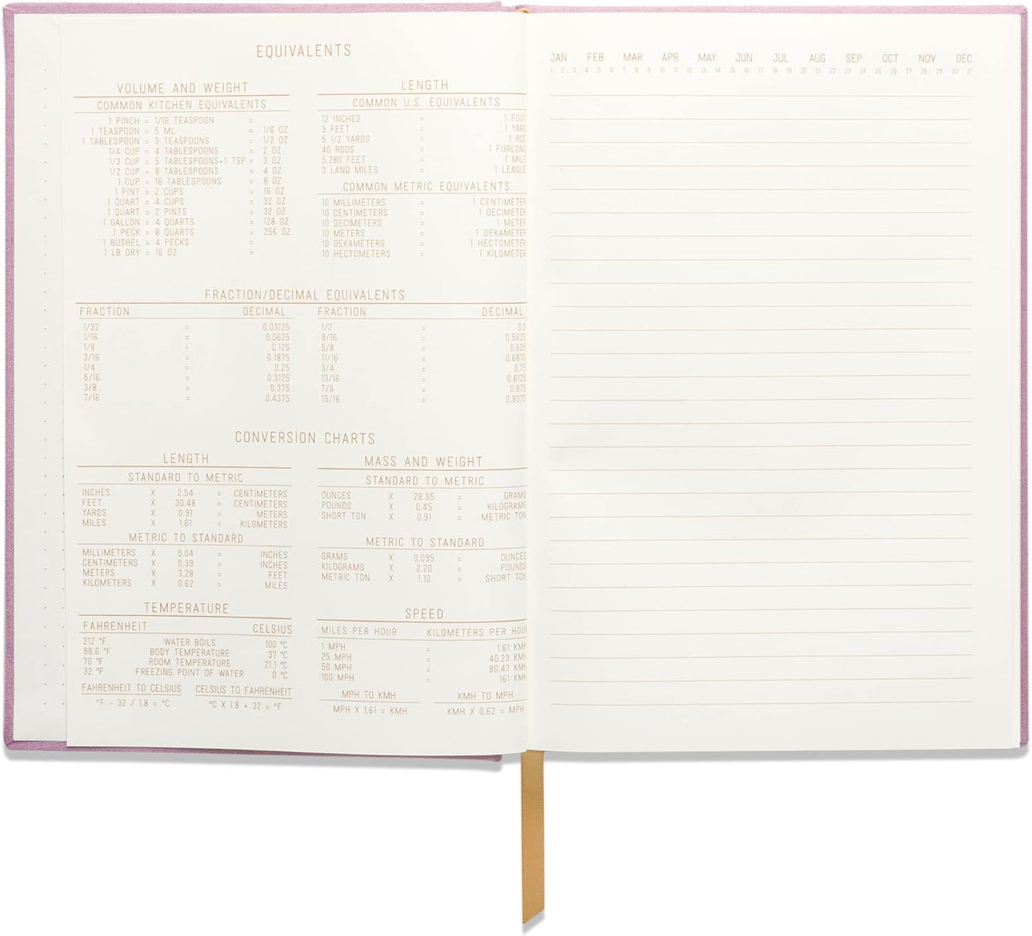 DesignWorks Ink Sueded Paper Journal Notebook with 160 Lined Pages, Ribbon Bookmark, and Storage Pocket for Work, Writing, Journaling, 5.75 x 8.125 - Lilac Purple with Gold Letter Notes