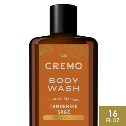 Cremo Body Wash for Men, Tangerine Sage, 16 Fl Oz