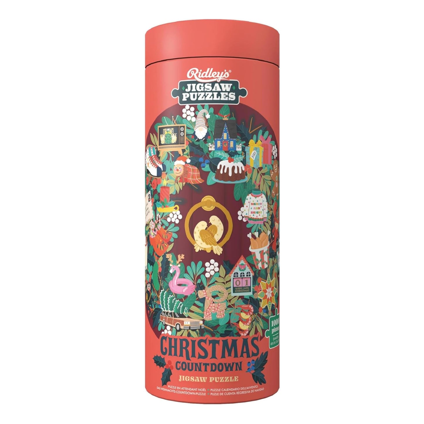 Ridley’s Games Christmas Countdown 1000‑Piece Circular Puzzle