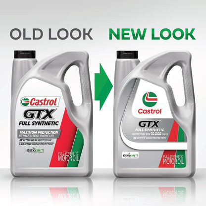 Castrol GTX Full Synthetic 0W-20 Motor Oil 5 Qt