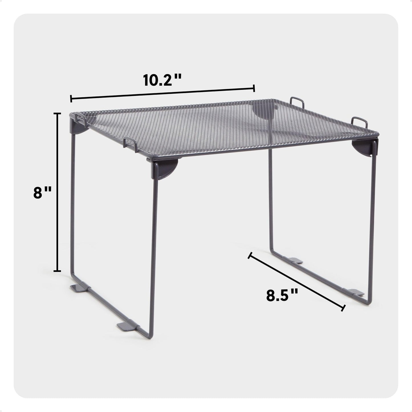 U Brands Mesh Locker Organizer Shelf, 11" x 10" x 8"