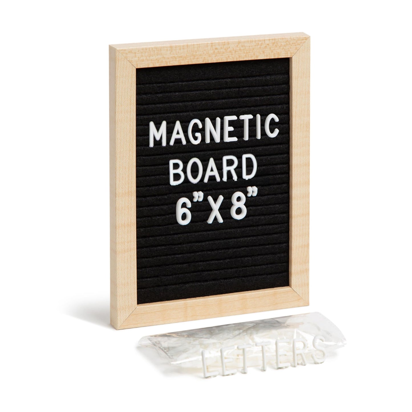 Magnetic Locker Letter Board, Black Felt, 8" x 6"