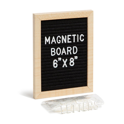 Magnetic Locker Letter Board, Black Felt, 8" x 6"