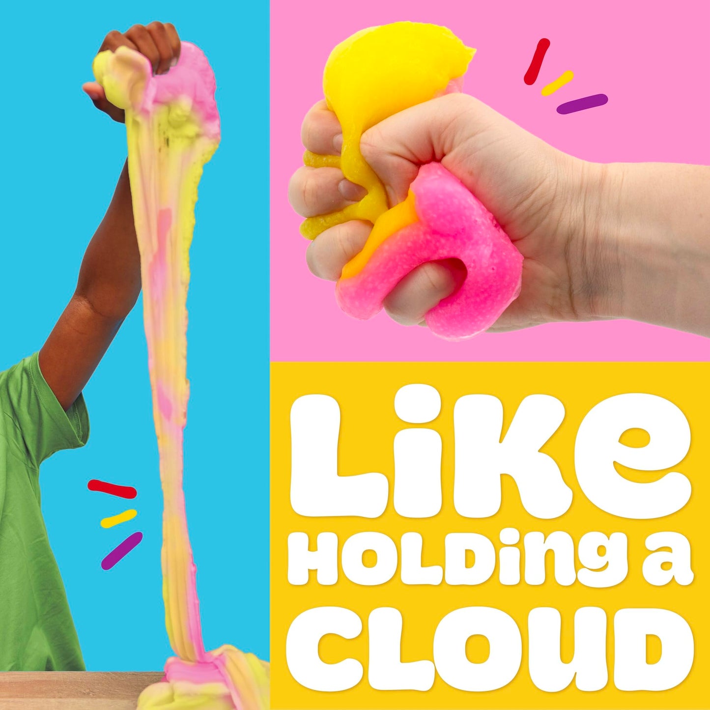 Play-Doh Scented Cloud Slime for Kids, Pink & Yellow Lemonade Scent, Popular Toys, Gifts and Party Favors