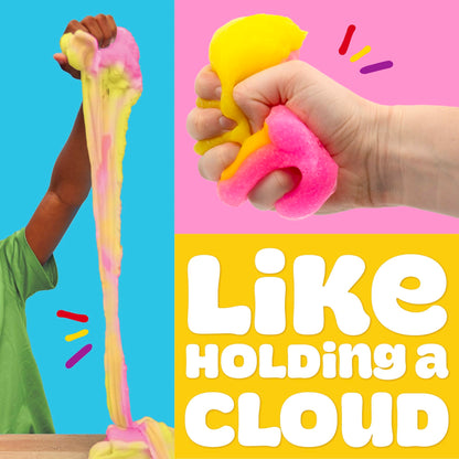 Play-Doh Scented Cloud Slime for Kids, Pink & Yellow Lemonade Scent, Popular Toys, Gifts and Party Favors