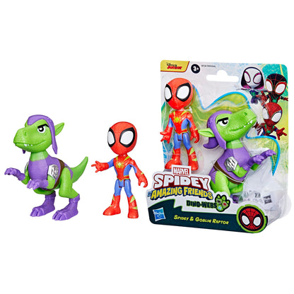 Marvel Spidey Dino-Webs Spidey & Goblin Raptor Figure Set