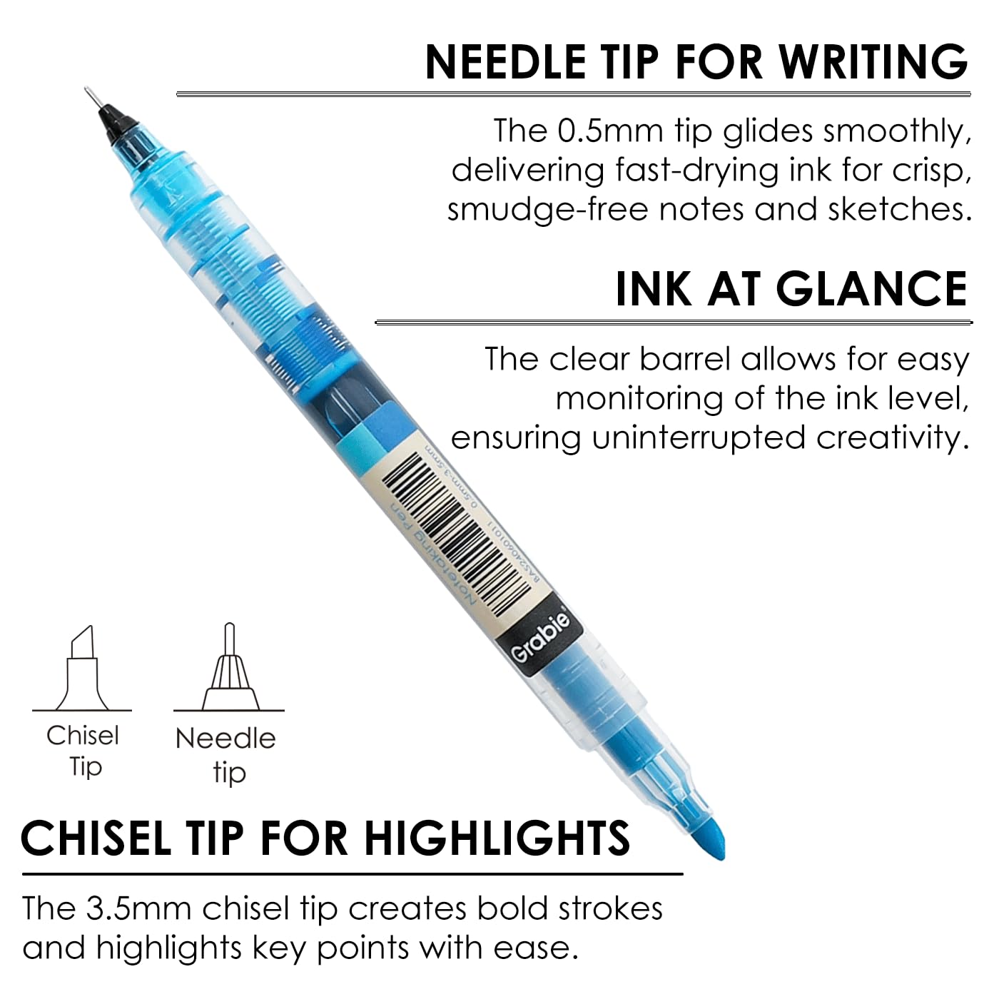 Grabie Dual Tip Notetaking Pens