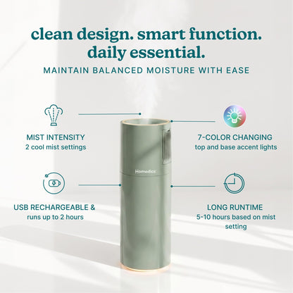 Homedics Portable Ultrasonic Humidifier