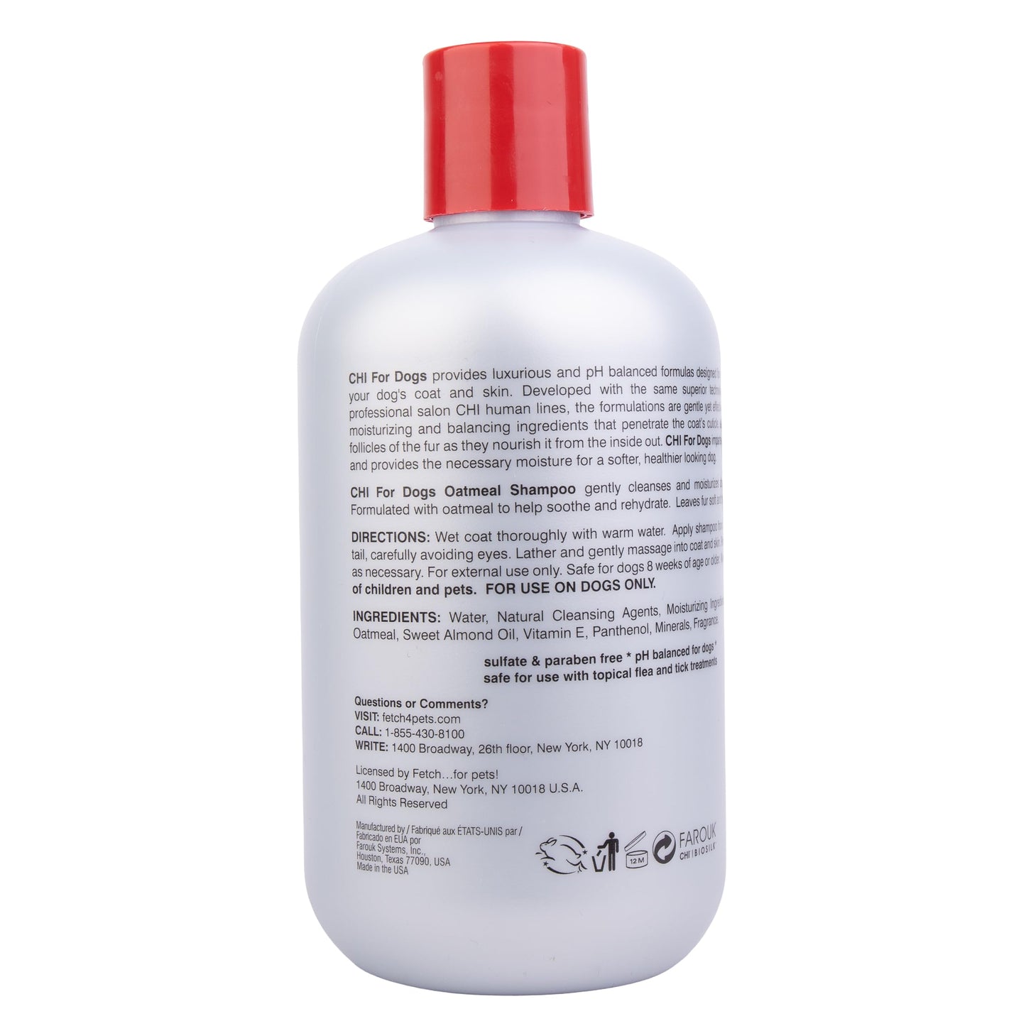 CHI Oatmeal Dog Shampoo, 16 oz