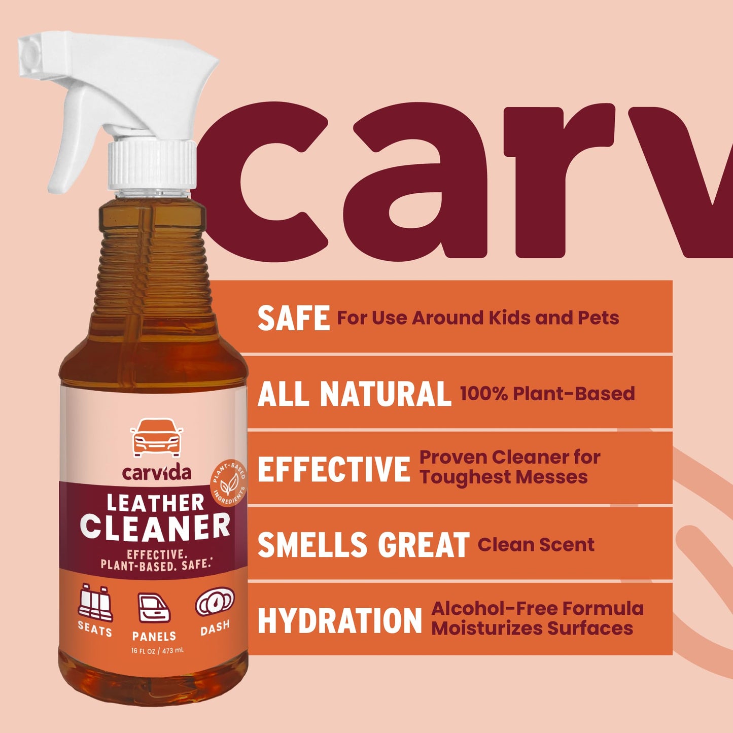 Carvida Leather & Vinyl Cleaner 16 oz