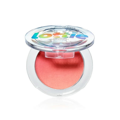 Lottie London Ombre Blush Red Hot, 100% Vegan Ombr  Powder Blush, Talc Free, 0.14 Oz