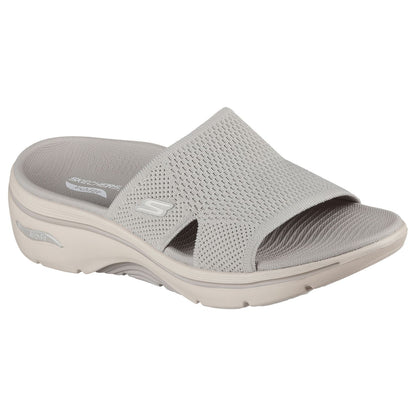 Women's 5 Skechers GO WALK  Arch Fit  2.0 Dakota Sandals Taupe
