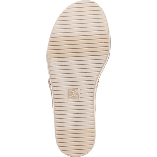 Women's 9.5M - LifeStride Resort Wedge Sandals - Beige & Yellow *Minor Box Damage*