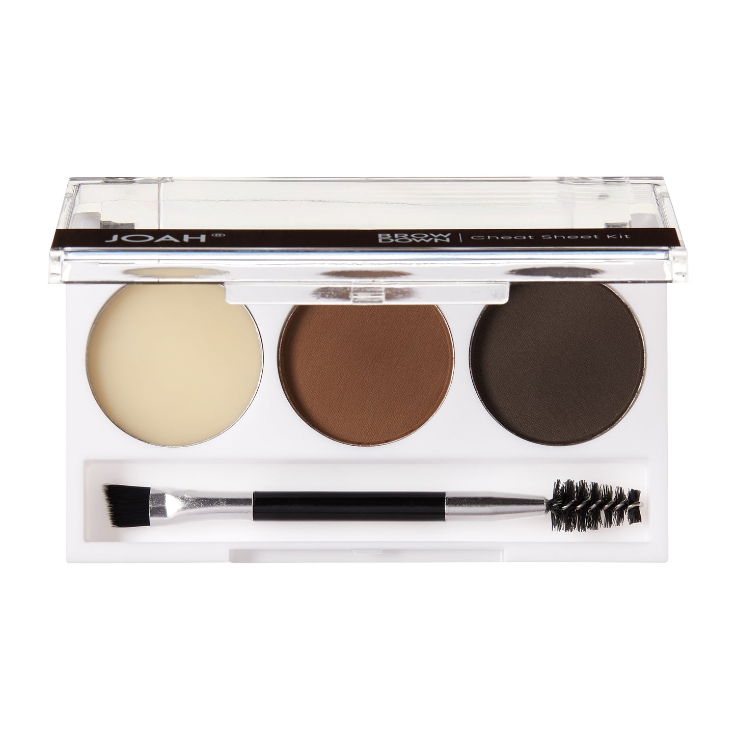 JOAH Brow Down Cheat Sheet Brow Kit, Black Brown