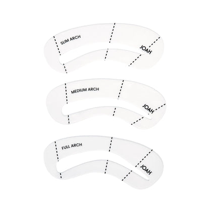 JOAH Brow Down Cheat Sheet Brow Kit, Black Brown