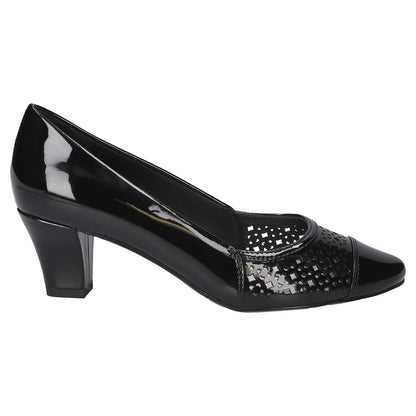 Women's 5.5M - Easy Street Neva Comfort Pumps - Black Patent
