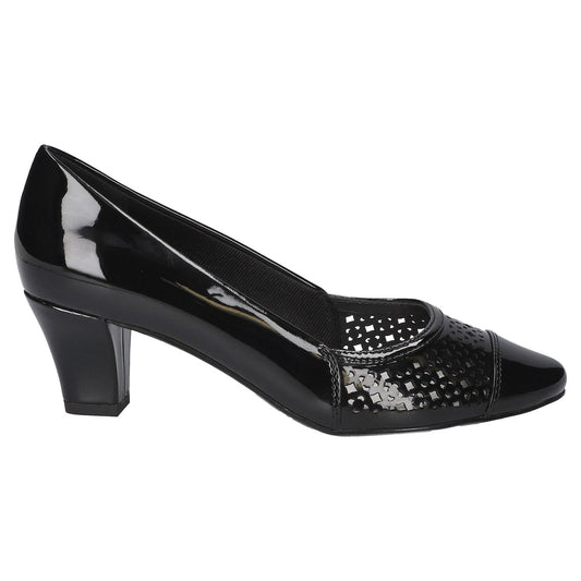 Women's 5.5M - Easy Street Neva Comfort Pumps - Black Patent