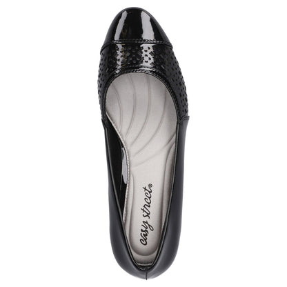 Women's 5.5M - Easy Street Neva Comfort Pumps - Black Patent
