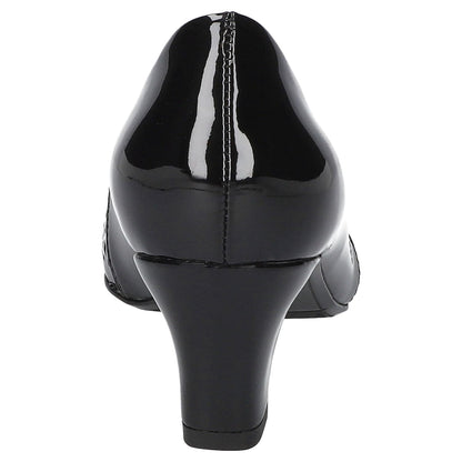 Women's 5.5M - Easy Street Neva Comfort Pumps - Black Patent