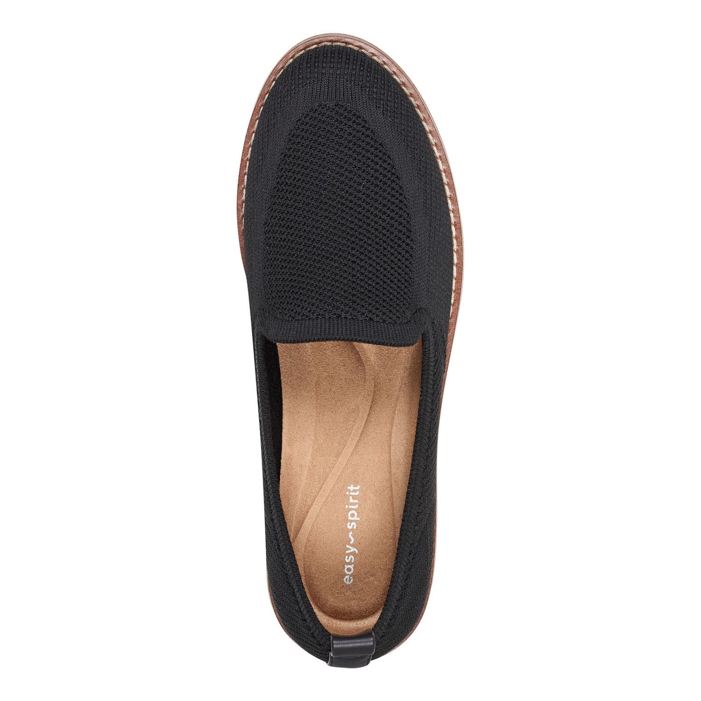 Women's 6 M Easy Spirit Vanessa Knit Slip-On Flats - Black *Damaged Box*