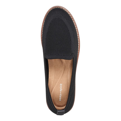 Women's 6 M Easy Spirit Vanessa Knit Slip-On Flats - Black *Damaged Box*