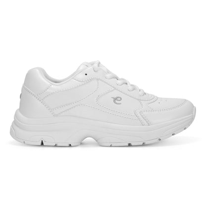 Women's 8M - Easy Spirit Khari Lace Up Sneakers, White