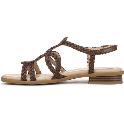 Women's 11M - LifeStride Reagan Strappy Sandals - Brown