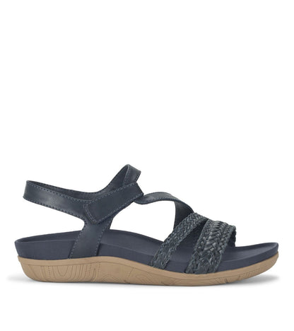 Women's 8 - Baretraps Jalen Sandals - Navy *Damaged Box Missing Lid*