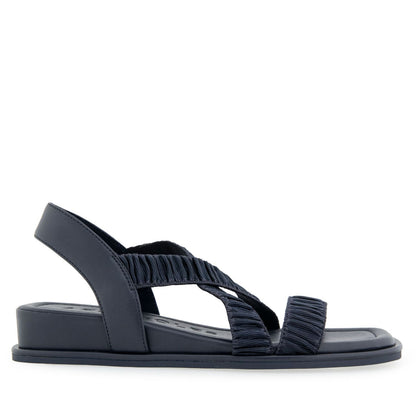 Women's 8M - Aerosoles Bora Elastic Slingback Sandals - Black *Damaged Box Missing Lid*