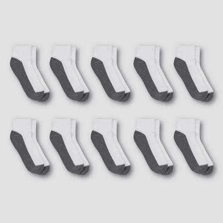 Men's 12-14 Hanes Premium Big & Tall Cool Comfort Ankle Socks 10pk - White