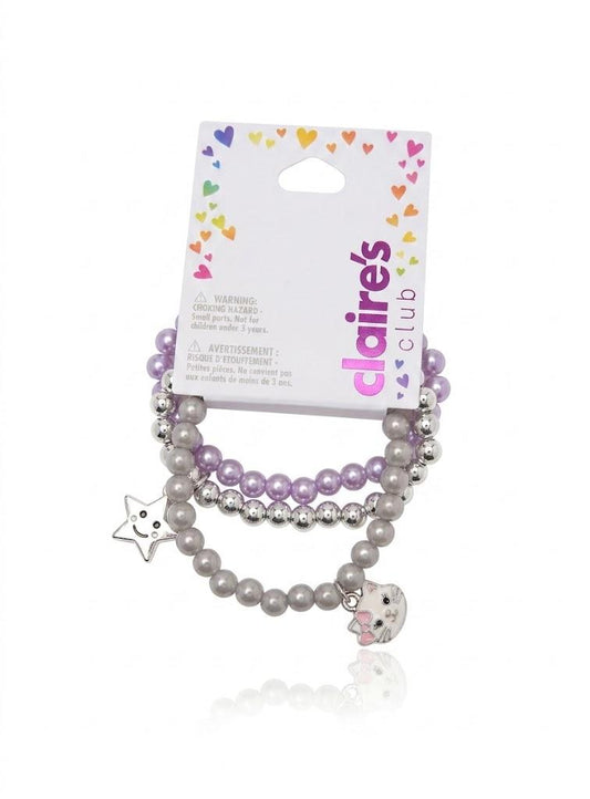 Claire's Club Kitty Bracelet Set