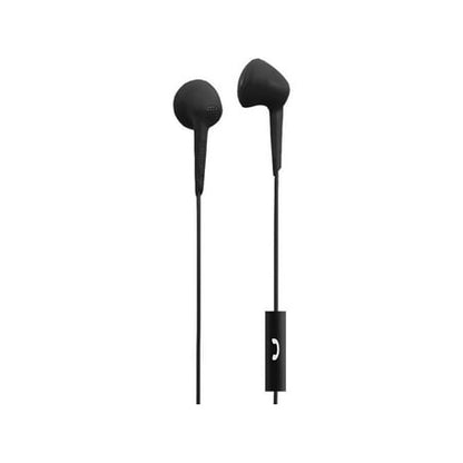 Maxwell Jelleez Soft Earbuds with Mic, Black **Damaged Box**